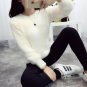 2016 New Winter Casual Sweater Women Long Sleeve Loose Thick  Turtleneck Pullovers  Female Solid Moh