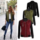 High Quality Winter Autumn Womens Bomber Jacket Light Thin Down Female Outerwear Coat Slim Patchwork