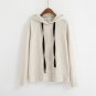 Women\'s Hooded Basis Color Hooded Sweatshirt Autumn Winter Casual Loose Long-Sleeve Jacket Tops Wom
