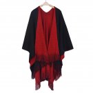 Top Quality Women Winter Knitted Cashmere Poncho Capes Shawl Cardigans Sweater Coat winter-poncho xa