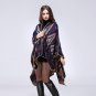 2016 Europe and the United States wind thicker winter flowers warm shawl cloak both sides of the coa