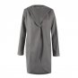 2017 Autumn Winter Women Coat Hooded Open Stitch Pocket Trench Long Sleeve Casual Female Cardigan Wa
