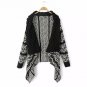 2017 Autumn Winter New Sweaters Women Lapel Neck Irregular Hem Crochet Cardigan Sweater Female Vinta