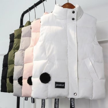 2017 down cotton vest female autumn winter short cotton-padded jacket outerwear sleeveless women wad