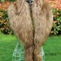 Large fox fur collar raccoon fur decoration coat collar faux fur shawl scarf cape women winter warm 