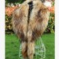 Large fox fur collar raccoon fur decoration coat collar faux fur shawl scarf cape women winter warm