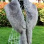 Large fox fur collar raccoon fur decoration coat collar faux fur shawl scarf cape women winter warm