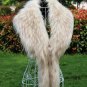 Large fox fur collar raccoon fur decoration coat collar faux fur shawl scarf cape women winter warm
