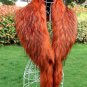 Large fox fur collar raccoon fur decoration coat collar faux fur shawl scarf cape women winter warm