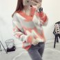 2017 New Winter Sweater Female Sleeve Head V Collar Loose Thin Coat Student Camouflage