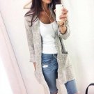 European autumn winter women cardigans fashion new casual loose knitted sweaters long sleeve solid w