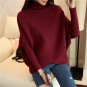 Female winter sweater loose turtleneck sweater 2017 irregular Korean female backing sweater coat thi