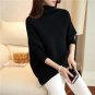 Female winter sweater loose turtleneck sweater 2017 irregular Korean female backing sweater coat thi