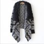 2016 Autumn Winter Irregularity Cardigans Fashion Turn Down Collar Women Sweater Women Big Casual Kn