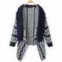 2016 Autumn Winter Irregularity Cardigans Fashion Turn Down Collar Women Sweater Women Big Casual Kn