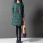 2017 Autumn winter women long coat,Thin cotton long-sleeved dress female large size women solid colo