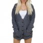Single-Breasted Button Up Long Knitted Cardigans Women Autumn Winter Fashion Long Sleeve Knitted Swe