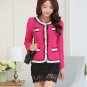 Cute blazers 2018 new arrive autumn winter long sleeve O-neck ladies woolen coat slim plus size S-XL