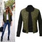 Women Basic Coats 2017 Winter Bomber Jacket Plus Size Casual Zipper Long Sleeve Female Red Black Arm
