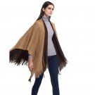 Matching Christmas Cashmere Tassel Pashmina Scarf Poncho Winter Warm Oversized Soild Shawls Wraps Ca
