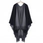 Matching Christmas Cashmere Tassel Pashmina Scarf Poncho Winter Warm Oversized Soild Shawls Wraps Ca