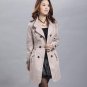 2017 Autumn Winter Women Coat/Slim Commuting Trench Coat/Windbreaker Women/Tunic Double Pocket Breas