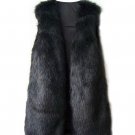 Fashion Winter Sleeveless Warm Women Faux Fox Fur Long Vest Jacket Waistcoat Coat 12