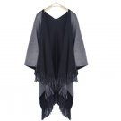 Bandana Women Winter Scarf Knitted Cashmere Poncho Capes Shawl Cardigans Sweater Coat Scarves, Shawl