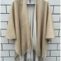 Oversize Deversible Women Winter Knitted Cashmere Poncho Capes Shawl Cardigans Sweater Coat