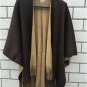 Oversize Deversible Women Winter Knitted Cashmere Poncho Capes Shawl Cardigans Sweater Coat