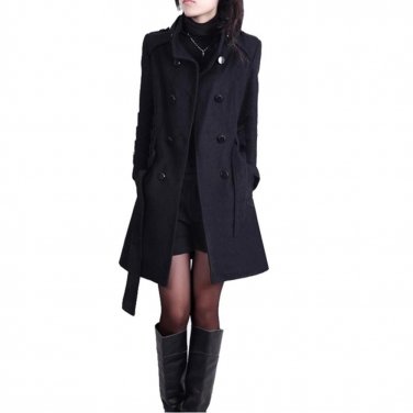 Winter Women Coat Long Slim Casual Warm Fashion Windbreaker Outerwear Jacket