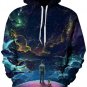 New Hot Sale Autumn Winter Galaxy Print Hoodies Women Animal Print Pocket Coat Plus Size 3D Pullover