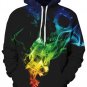New Hot Sale Autumn Winter Galaxy Print Hoodies Women Animal Print Pocket Coat Plus Size 3D Pullover