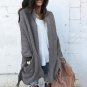 Irregular Plush Warm Long Outwear Women Autumn Casual Cardigan Coat Women Winter Both Side Fleece Ov