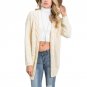 Women Long Sleeve Autumn Winter Cardigan Sweater Coat With Pocket Open Stitch Front Knitted Fashion 
