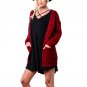 Women Long Sleeve Autumn Winter Cardigan Sweater Coat With Pocket Open Stitch Front Knitted Fashion 
