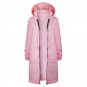 Women Solid Color Hooded Coat Female Thick Poncho Cardigan Zipper Fashion Coat wide Waist 2017 Autum
