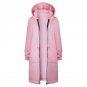 Women Solid Color Hooded Coat Female Thick Poncho Cardigan Zipper Fashion Coat wide Waist 2017 Autum
