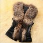 OLGITUM 2018 Hot Sale Imitation Fur Vest Fur Coat New Autumn and Winter Women Short PU Leather Fur C