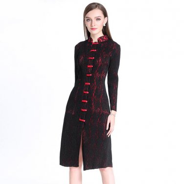 New Lace Embroidered Ten Button Pearl Coat Fashion European And American Women\'s Clothes Office Lad
