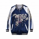 Top!!! Two Side Wear Luxury Satin Embroidered Baseball Jacket Women Men Streetwear Jacket Outwear Bl