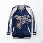 Top!!! Two Side Wear Luxury Satin Embroidered Baseball Jacket Women Men Streetwear Jacket Outwear Bl