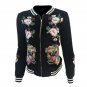 Autumn Warm Jacket Coats Fashion Rose Embroidered Women Jacket Bomber Jacket Female Coat Outerwear T