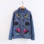 Autumn Winter Women\'s Clothing Butterfly Embroidered Female Jacket Coat Loose Lapel Women Basic