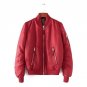 2018 Autumn Winter Women Warm Flight Bomber Jackets Ladies Stand Collar Zipper Padded Army Green Coa