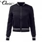Celmia Women Jackets 2017 Autumn Thin Biker Solid Bomber Jacket Zipper Casual Slim Padded Outwear Co