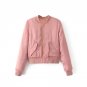 2017 Autumn Winter Women Solid Warm Flight Bomber Jackets Lady Long Sleeve Zipper Short Air Force Ba