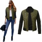2017 Autumn Women Bomber Jacket Casual Winter Coat Long Sleeve Slim Fit Outerwear Female Zipper Hara