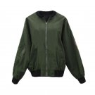 Women Bomber Jacket Basic Coats 2017 Fashion Autumn Eagle Embroidery Coat Zipper Stand Collar Basic 