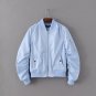 2017 hot sale female casual twill white pink blue Women short coat ladies bomber jackets Solid 9 col